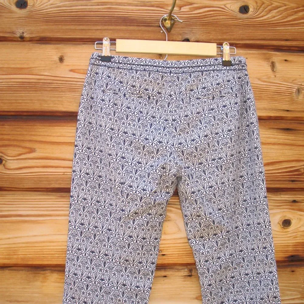 Tory Burch Heidi Slim Fit Print Pants